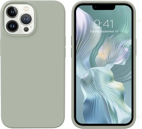 Vista 60 de GUAGUA Funda compatible con iPhone 17 Pro Max de 6.9 pulgadas, silicona líquida, goma de gel suave, delgada, forro de microfibra delgada