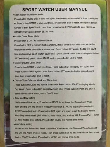 Vista 3 de reloj deportivo multifunción impermeable