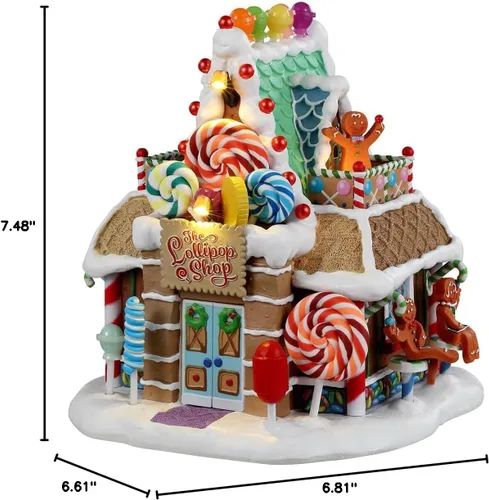 Vista 4 de Lemax The Lollipop Shop, funciona con pilas (4.5V) #25950