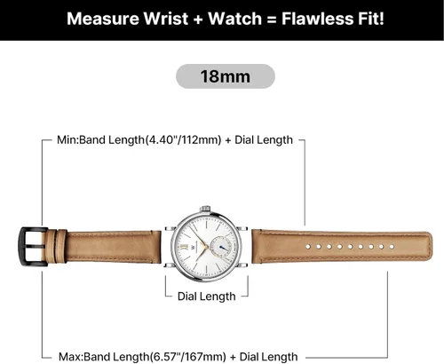 Vista 91 de Fullmosa Correa de reloj de liberación rápida de 0.866 in, 0.787 in y 0.709 in, bandas de cuero bruñido para Samsung Galaxy Watch/Garmin Watch