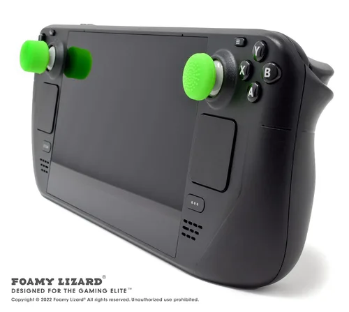 Vista 4 de AceShot Thumb Grips (8pc) for Xbox One (Series X, S) & Steamdeck by Foamy Lizard Sweat Free 100% Silicone Precision Raised Antislip Rubber Analog