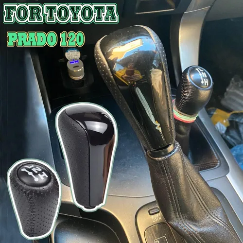 Vista 3 de 2 pomos de cambio automático + funda de transferencia para Toyota Prado 120 2003 2004 2005 2006 2007 2008 2009