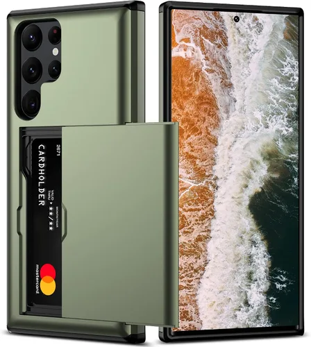Vista 14 de Nvollnoe Funda para Samsung S23 con tarjetero 5G de 6.1 pulgadas, delgada, de doble capa, resistente, protector para Galaxy S23, funda con ranura