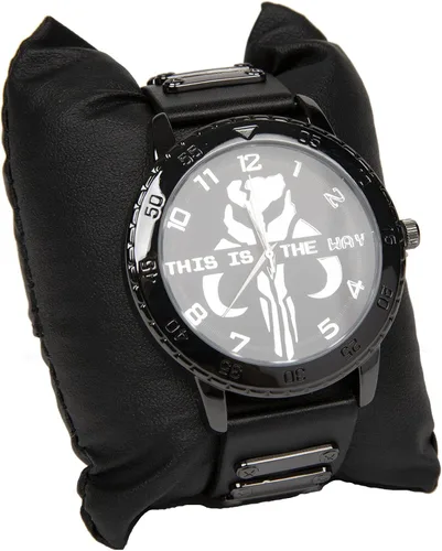 Vista 3 de Accutime Watch Star Wars The Mandalorian This is The Way Reloj con banda de goma, (no especificado), Moderno