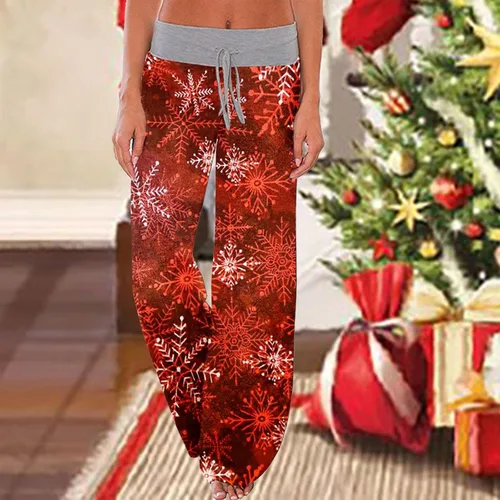 Vista 2 de BLUKIDS Women Wide Leg Pajamas Pants Comfy Casual Pajama Pants Floral Print Palazzo Pants Wide Leg Palazzo Pants Lounge Long