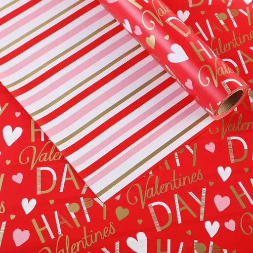 Vista 8 de Miss DuiDui Rollo de papel de regalo de puntos, 17 x 315 pulgadas, papel de regalo con diseño de puntos de aluminio coloridos para fiestas