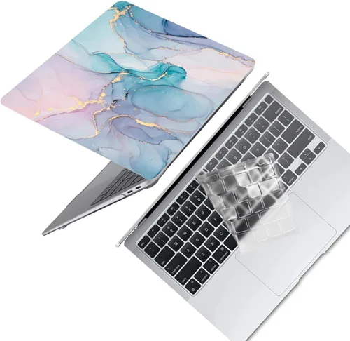 Vista 26 de Funda protectora de plástico para MacBook Air de 11 pulgadas 2015-2010 modelo A1465 A1370, funda protectora de plástico para portátil y cubierta