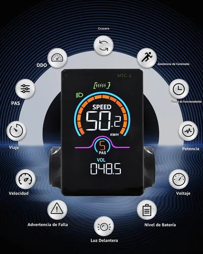 Vista 2 de Pantalla Ebike M5C-2 (BLE)