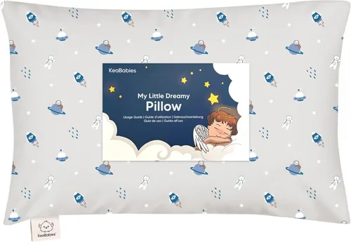 Vista 37 de Almohada para niños pequeños con funda - 13 x 18 pulgadas My Little Dreamy Almohada para niños pequeños de KeaBabies para viajar y dormir, funda