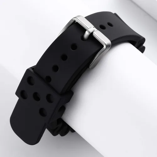 Vista 2 de Silicone Watch Strap For Men Scuba Dive Watches Quick Release Rubber Band 4 Colors BLACK ORANGE BLUE GREEN 20mm 22mm