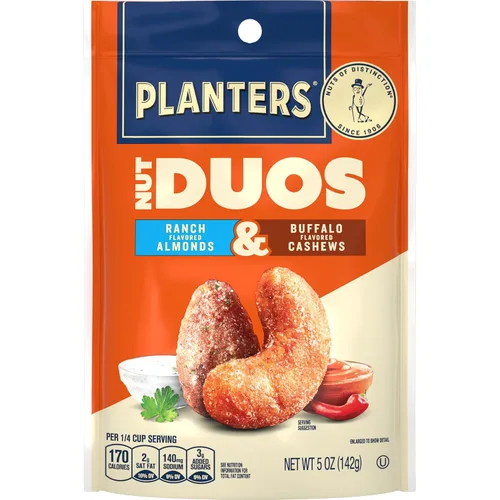 Vista 10 de PLANTERS Nut Duos, Espresso Avellanas y Cacao Anacardos, Asados, 5 Oz