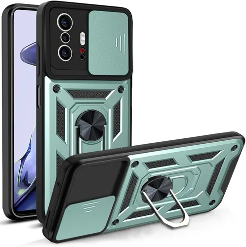 Vista 152 de Compatible con Tecno Pova Neo 2 Bracket Shell, con cubierta deslizante para lente de cámara compatible con Tecno Pova Neo 2 LG6n Case Negro