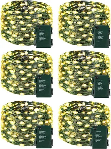 Vista 12 de Paquete de 2 guirnaldas de 30 luces LED de calabaza para decoración
