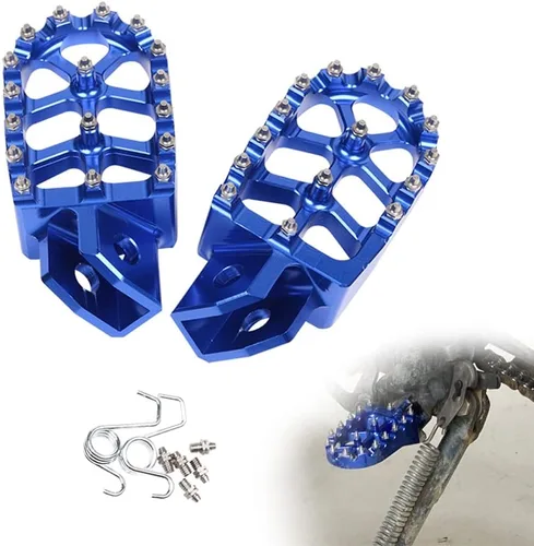 Vista 10 de Reposapiés de motocicleta CNC Wide Foot Pegs Pedal para Yamaha YZ80 YZ125 YZ250 YZ500 YZ490 WR200 WR250 WR500 TTR90 TTR110 TTR125 TTR250 XT250