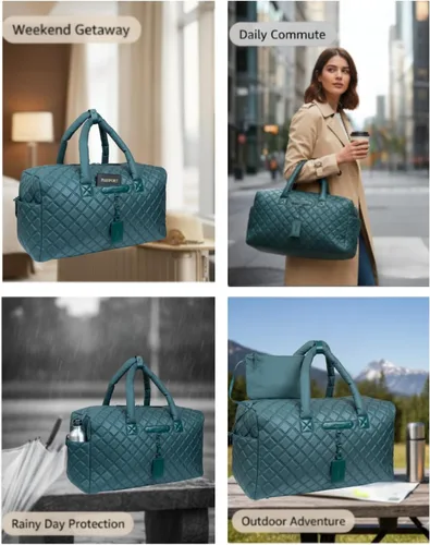 Vista 4 de Joan & David - Bolsas de viaje acolchadas de 22 pulgadas para mujer, bolsa de viaje ligera para mujer, bolsa de hospital de alta densidad, bolsas