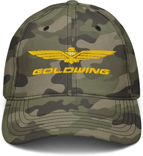 Vista 9 de Honda Gorro de béisbol ajustable con logotipo de Goldwing, Azul marino