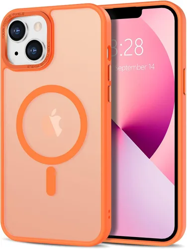 Vista 172 de Anuck - Funda magnética para iPhone 11 compatible con MagSafe, carcasa trasera mate translúcida dura, borde de TPU, delgada, resistente a impactos