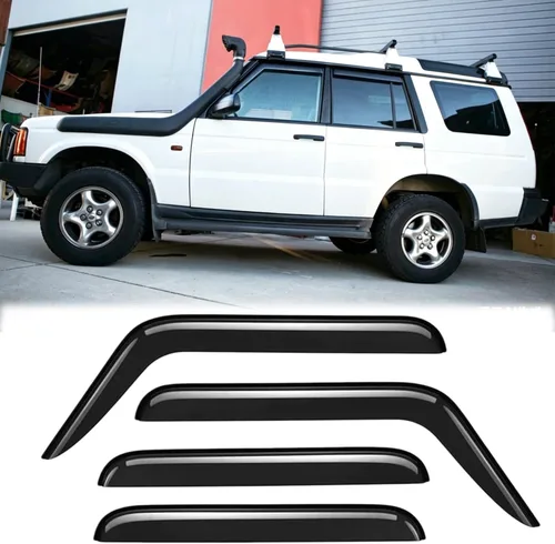 Vista 17 de Deflectores de viento de ventana lateral a prueba de lluvia para Land Rover Freelander 2 LR2 L359 2007-2015, juegos de protectores de lluvia solar