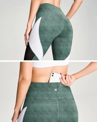 Vista 49 de Malla Queenieke 8030 de yoga, para correr, leggings con color combinado, para mujer