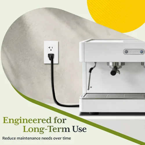 Vista 3 de TG Salida decorativa de 20 A, receptáculo eléctrico estándar resistente a Blanco