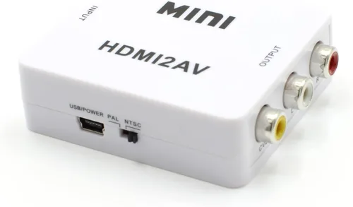Vista 3 de THE CIMPLE CO - Kit convertidor HDMI a RCA para conectar digital a analógico - Convierte HDMI a RCA - Solo se convierte abajo, no funciona
