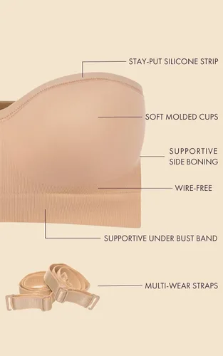 Vista 4 de Yummie Women's Peyton Contour Strapless Convertible Bra
