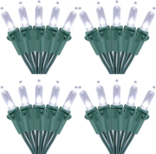 Vista 31 de Brizled Luces de Navidad, 33 pies, 100 LED Conectables de Extremo a Extremo, Mini Luces de Cadena de Navidad, 120V Certificadas UL, Blanco Frío, Luz