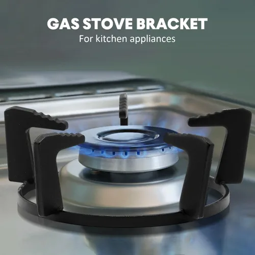 Vista 3 de OSALADI Wok Stand Wok - Estante para estufa de gas de hierro fundido con cinco pies antideslizante y ahorro de tiempo para la cocina del hogar