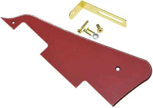 Vista 60 de KAISH Golpeador de guitarra Abalone Pearl LP con soporte negro para Epiphone Les Paul