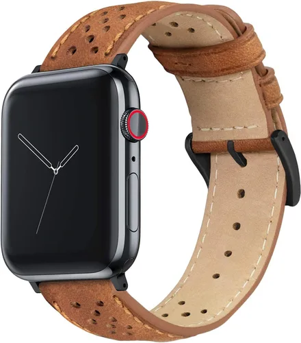 Vista 12 de BARTON WATCH BANDS - Correas de reloj de cuero Horween compatibles con los modelos de Apple Watch - 1, 2, 3, 4, 5, 6, 7, 8, 9, 10, SE, Ultra y Ultra