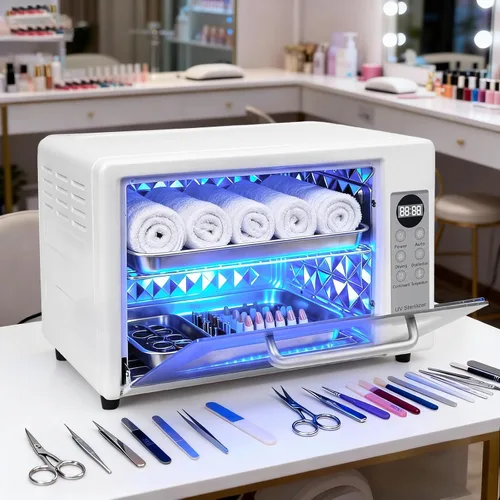Vista 7 de Máquina de limpieza de herramientas de uñas de gran capacidad 24L