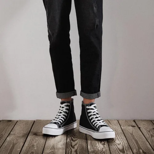 Vista 9 de ZGR Tenis de lona para hombre, con cordones, clásicos, casuales, para caminar