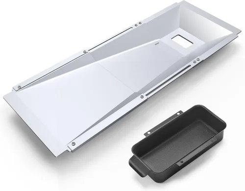 Vista 18 de Uniflasy Bandeja de Grasa con Bandeja Colectora y Forro de Papel Aluminio Universal Compatible con Nexgrill, Dynaglo, Cuisinart, Charbroil, Kenmore