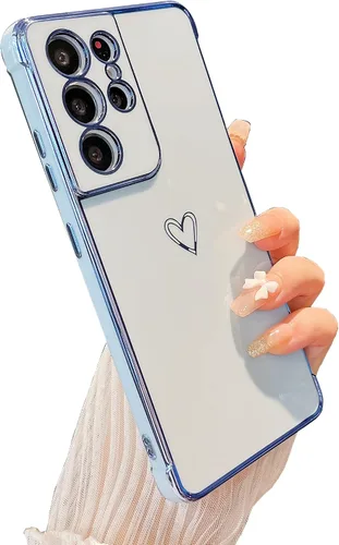 Vista 43 de ZTOFERA Funda diseñada para Google Pixel 7a, bonito diseño de corazones de amor con borde chapado y protección de lente de cámara, para Google Pixel