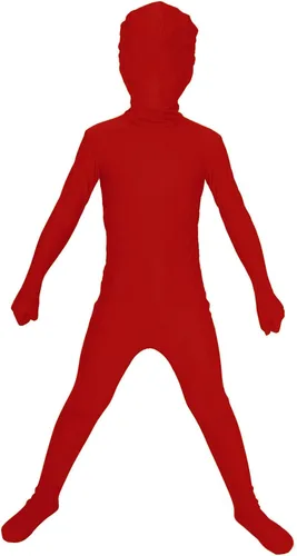 Vista 9 de Aniler Disfraz de Halloween de elastano para niños de 6 a 16 años, body de animal para cosplay, overol para niñas Negro