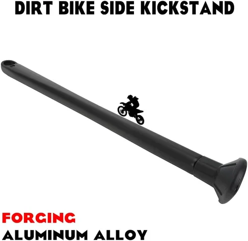 Vista 2 de Soporte de aluminio de la bici de la suciedad de la forja con los resortes para XC XCW EXC 150-530cc Sturdy Motorcycle Kick Stand Side Support for