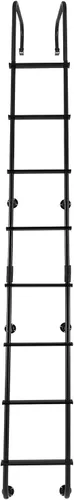 Vista 2 de RecPro - Escalera trasera universal para autocaravana (92 pulgadas), color Negro