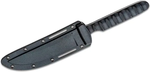 Vista 4 de Cold Steel Bowie Spike Duradero y Ligero de Acero Inoxidable Alemán 4116 de 4 Pulgadas, Cuchillo de Cuello de Hoja Fija Táctica para Exteriores