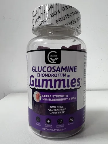 Vista 8 de GORNVB Gomitas de condroitina de glucosamina con MSM y saúco – Soporte de movilidad y flexibilidad extra fuerte, suplemento inmunológico