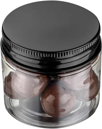 Vista 11 de Restaurantware RW Base Tarros de caramelo de 1 onza 10 recipientes de almacenamiento de cocina duraderos – Tarros redondos herméticos de plástico