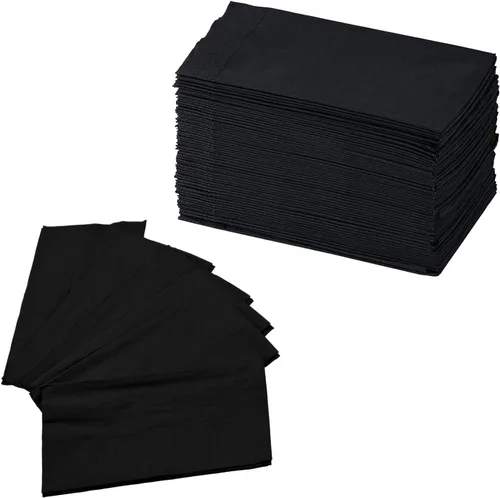 Vista 8 de Perfectware - Servilletas de cena de 2 capas, color negro, paquete de 125
