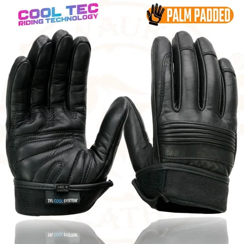 Vista 7 de Milwaukee Leather MG7536 - Guantes de mano de piel para hombre, color negro, con nudillos flexibles