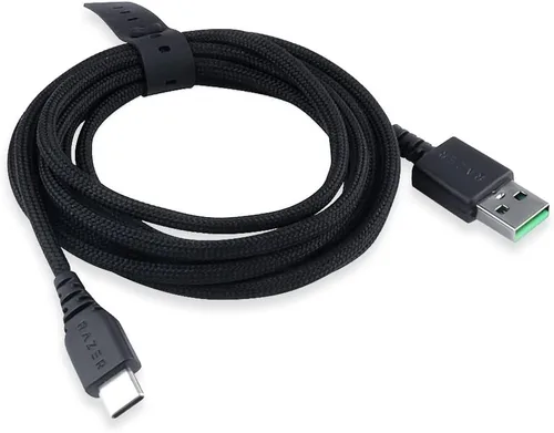 Vista 2 de Cable de carga de datos USB C a USB compatible con Razer Viper V2 ProDeathAdder V3 ProBasilisk V3 Pro Adaptador de mouse inalámbrico