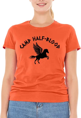 Vista 2 de shop4ever Camiseta Camp Half Blood Demigods para mujer