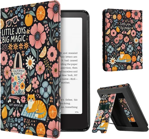 Vista 9 de CoBak Case with Stand for Kindle Paperwhite -with Auto Sleep Wake, Card Slot, Hand Strap Feature - Fits Kindle Paperwhite 11th Generation 6.8