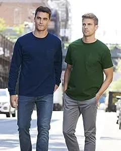 Vista 8 de Gildan Paquete de 2 camisetas de bolsillo para hombre