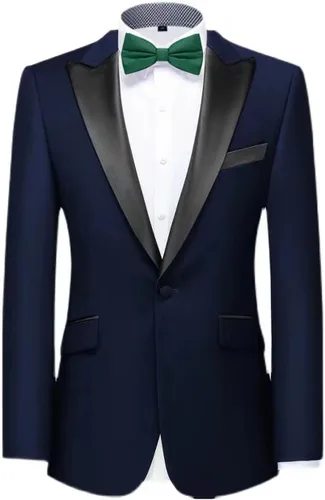 Vista 3 de RBOCOTT Pajarita ajustable preatada de color sólido para hombre