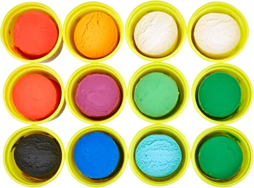 Vista 2 de Play-Doh Jewel Colors - Paquete de 12 latas de 4 onzas a granel, rellenos para calcetines navideños, premios y recuerdos de fiesta, manualidades