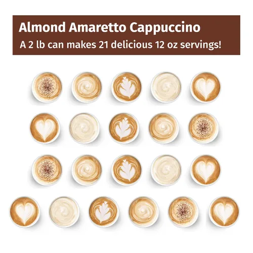 Vista 4 de Victorian Inn Capuchino instantáneo, almendra amaretto, 2 libras (paquete de 1)