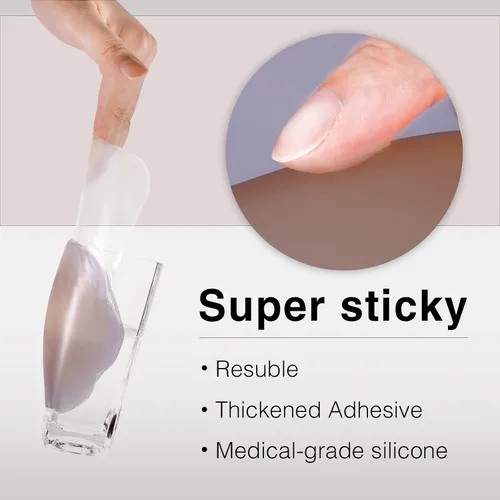 Vista 5 de Dealswin Nippleless Covers 5.1inch Silicone Reusable Breast Lift Pasties for A-D Cup